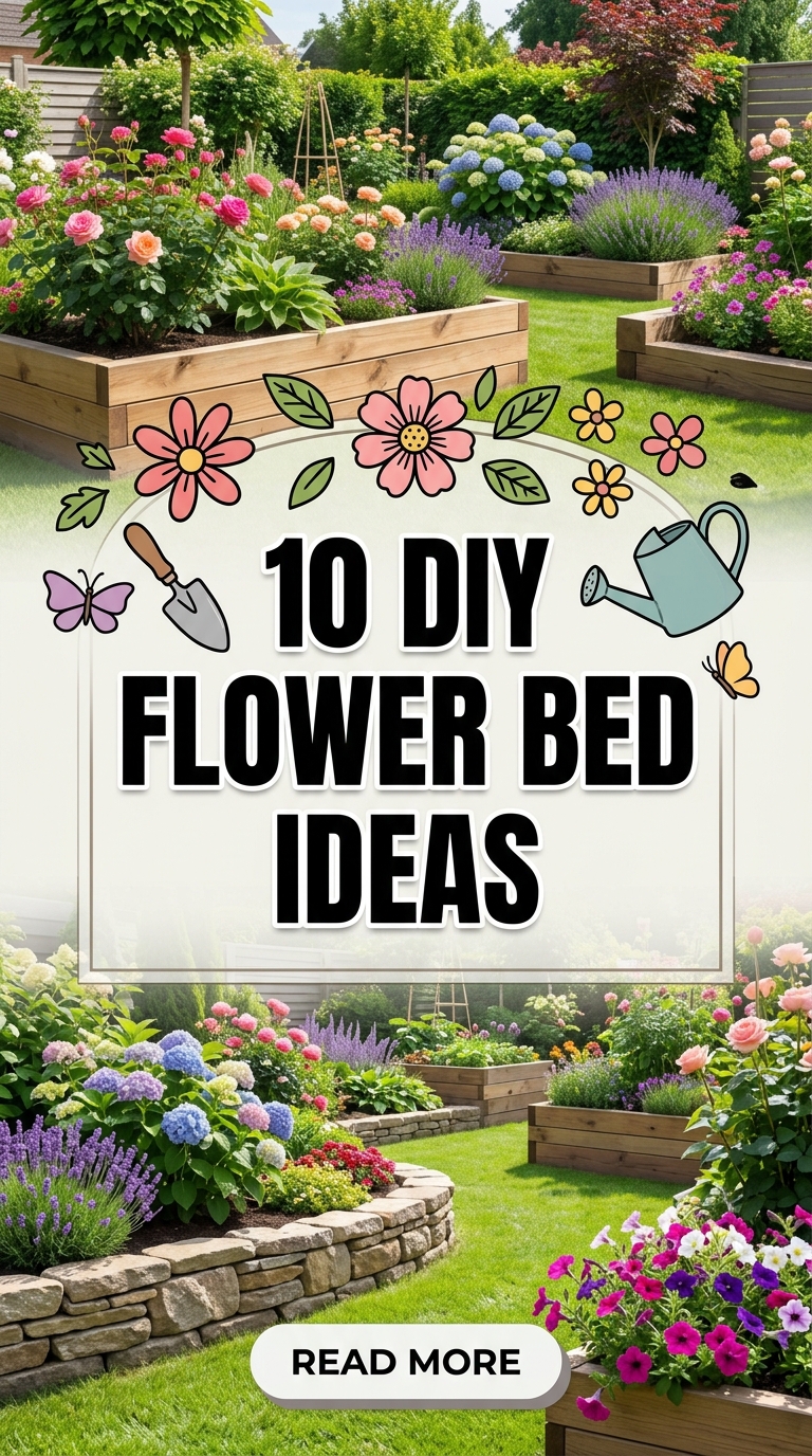 10 DIY Flower Bed Ideas