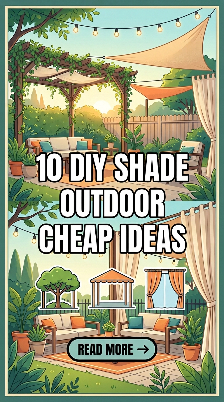 10 DIY Shade Outdoor Cheap Ideas