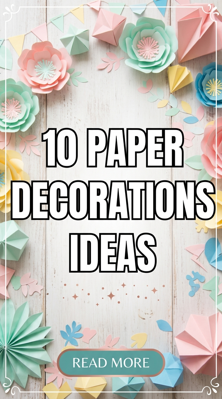 10 Paper Decorations Ideas