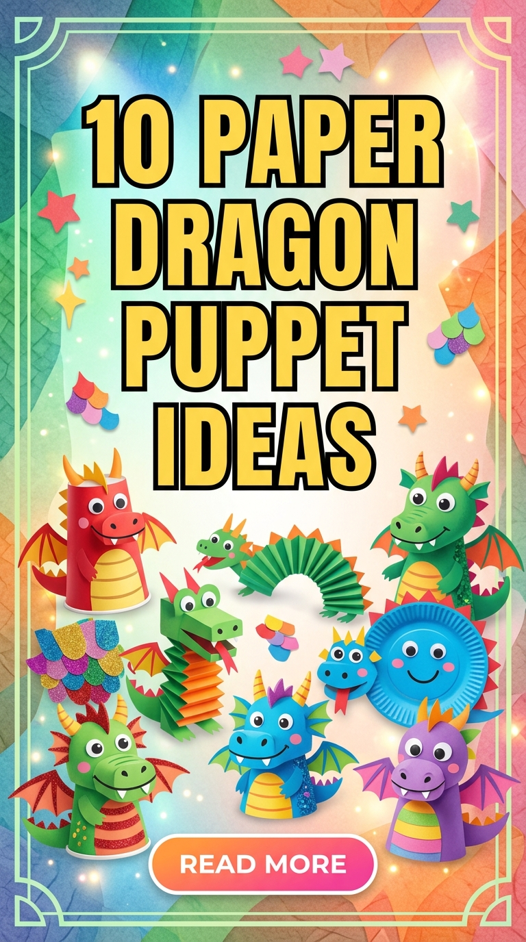 10 Paper Dragon Puppet Ideas