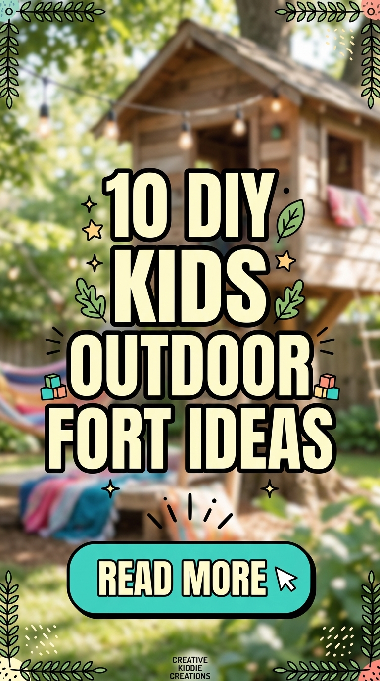 10 DIY Kids Outdoor Fort Ideas