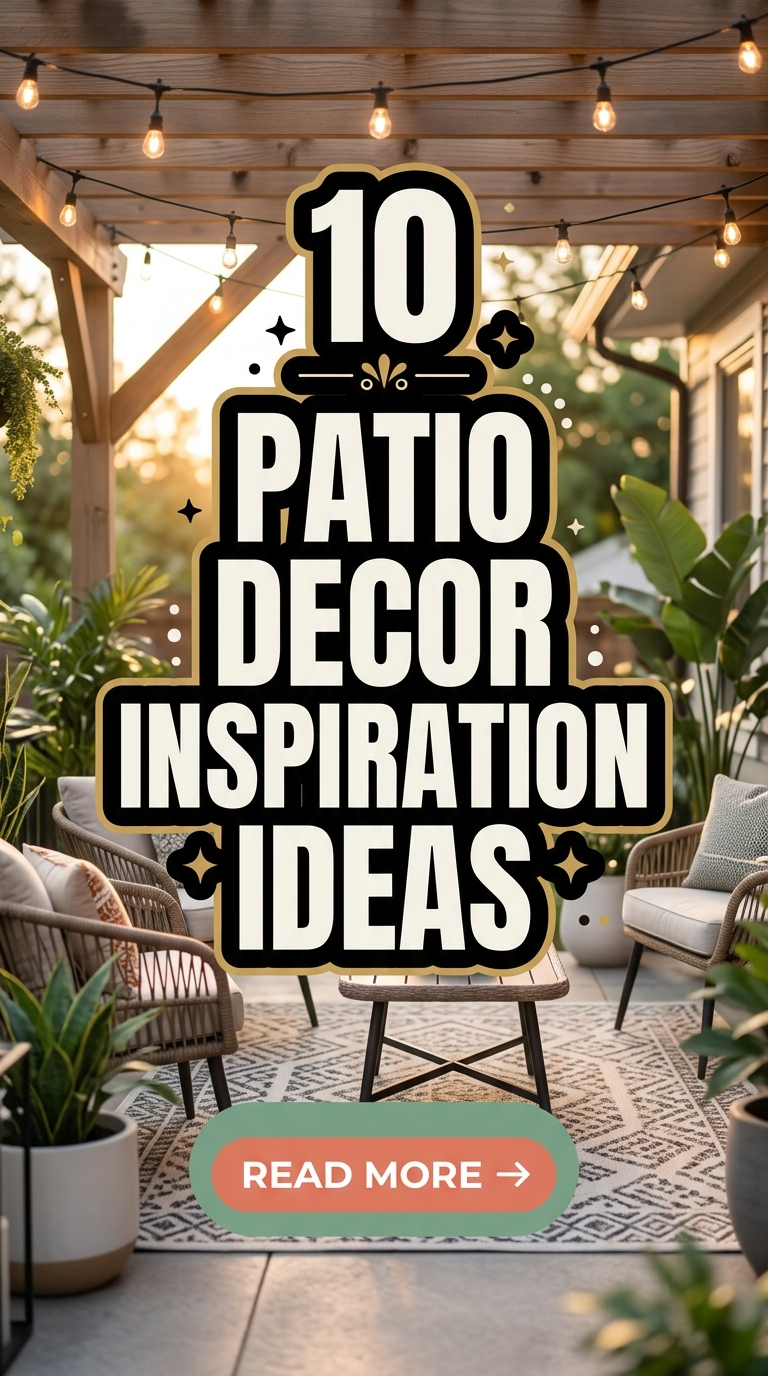 10 Patio Decor Inspiration Ideas