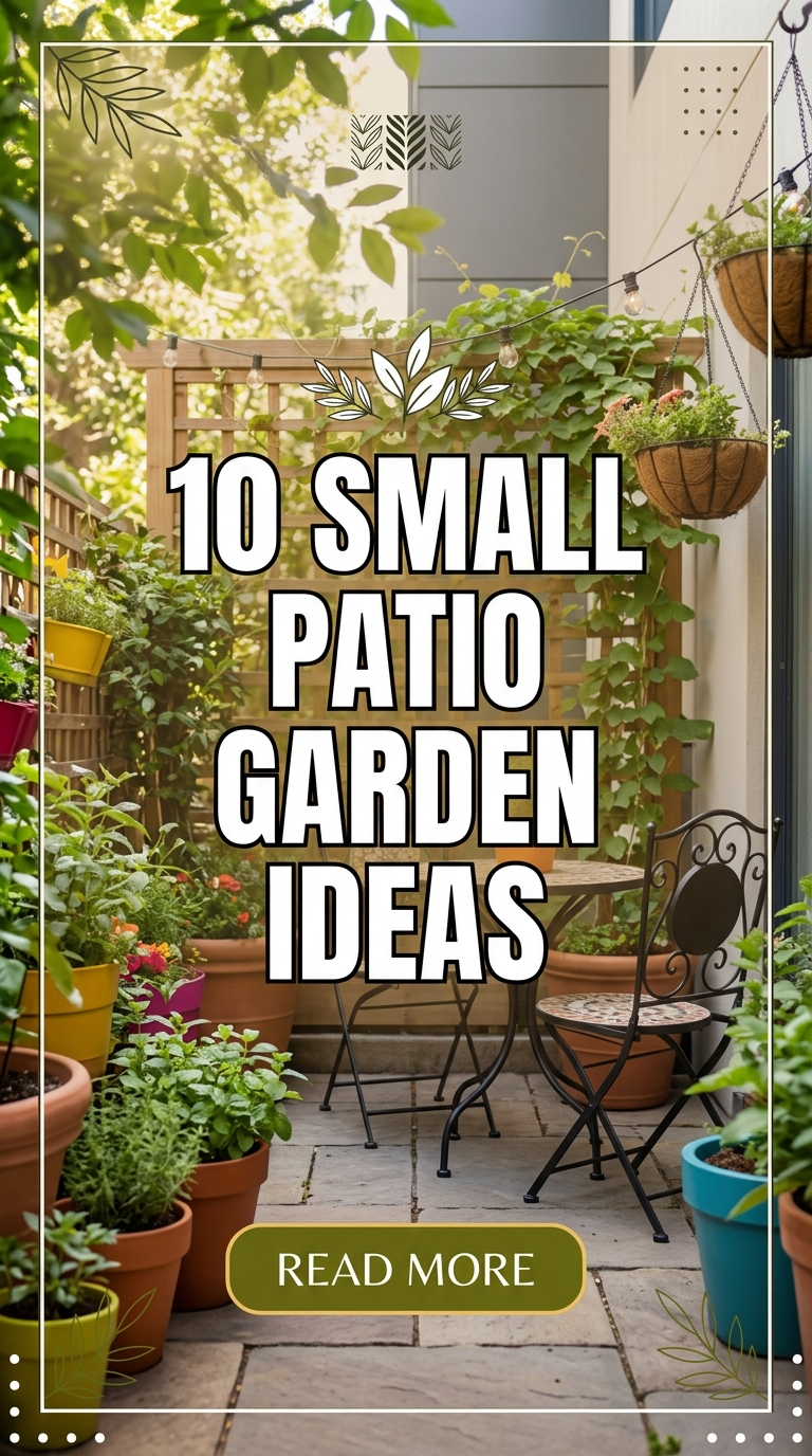 10 Small Patio Garden Ideas