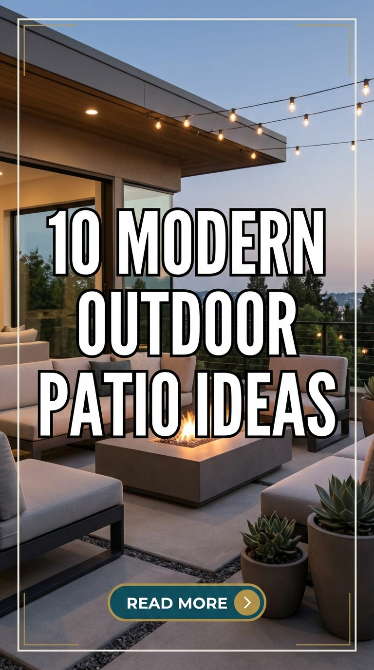 10 Modern Outdoor Patio Ideas
