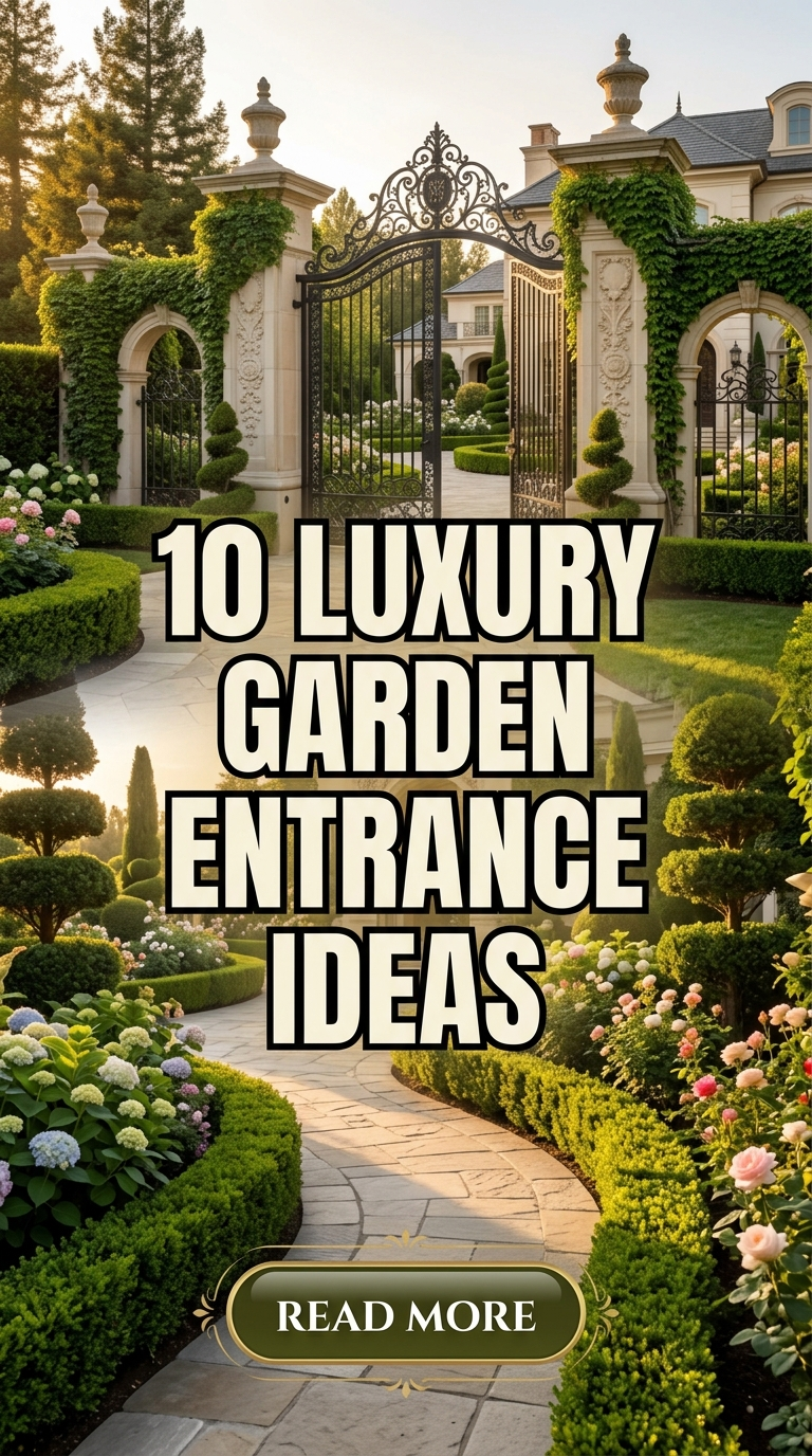 10 Luxury Garden Entrance Ideas