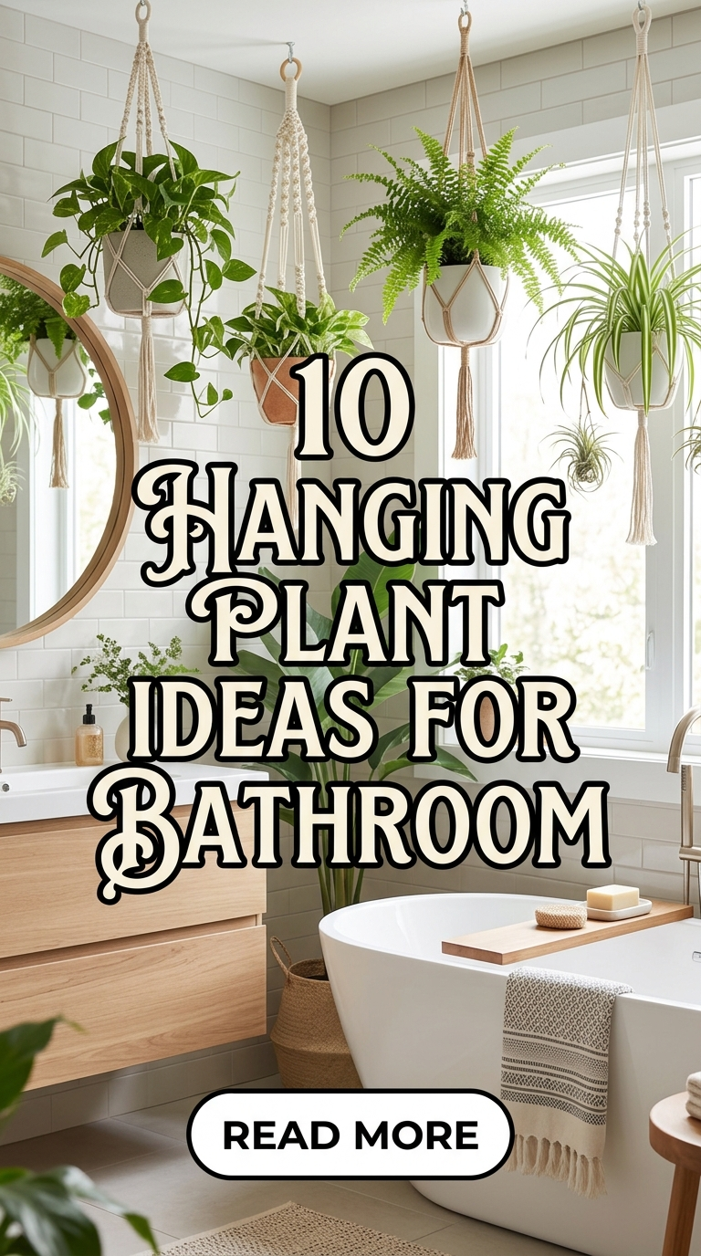 10 Hanging Plant Ideas for Bathroom