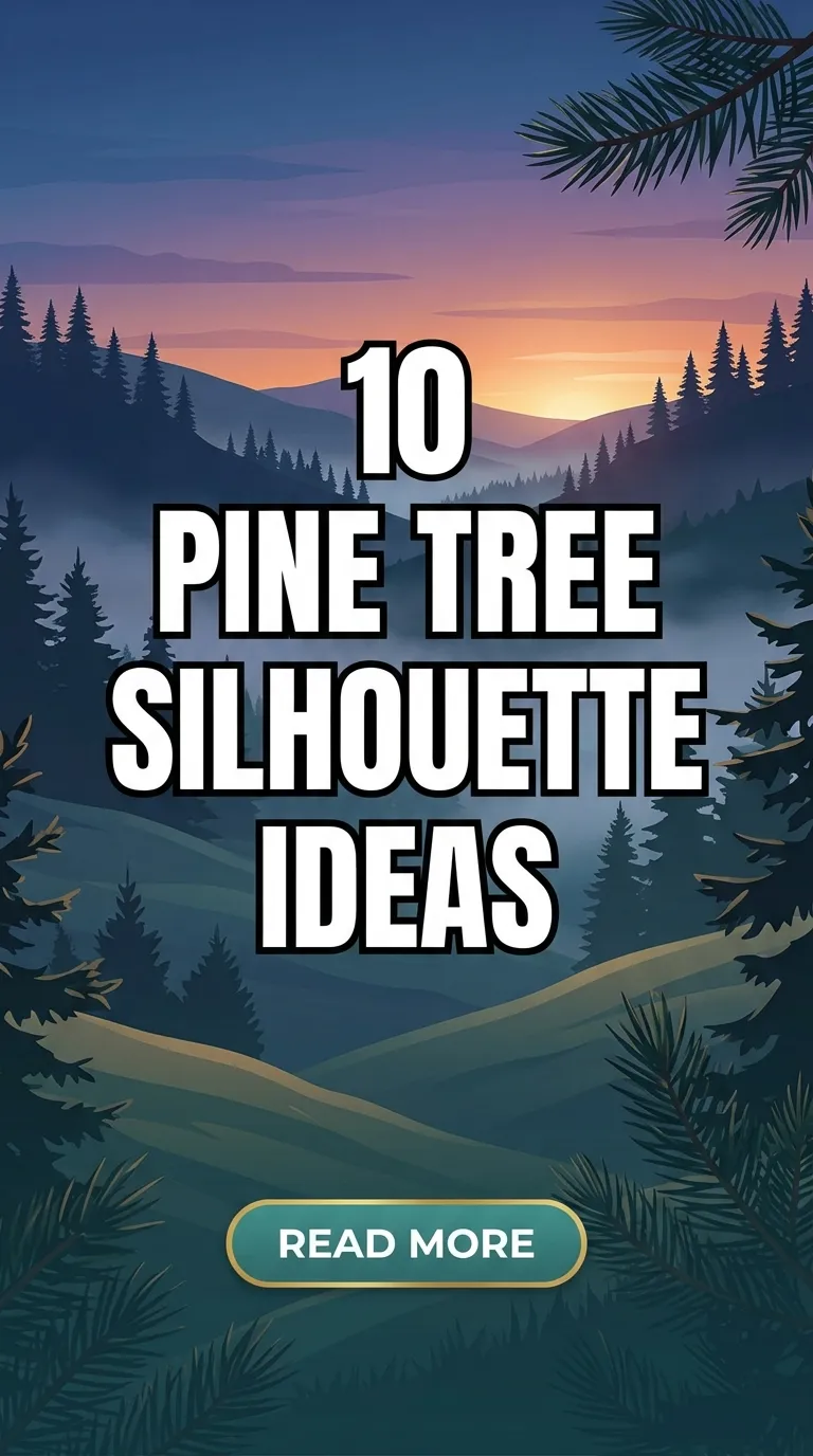 10 Pine Tree Silhouette Ideas