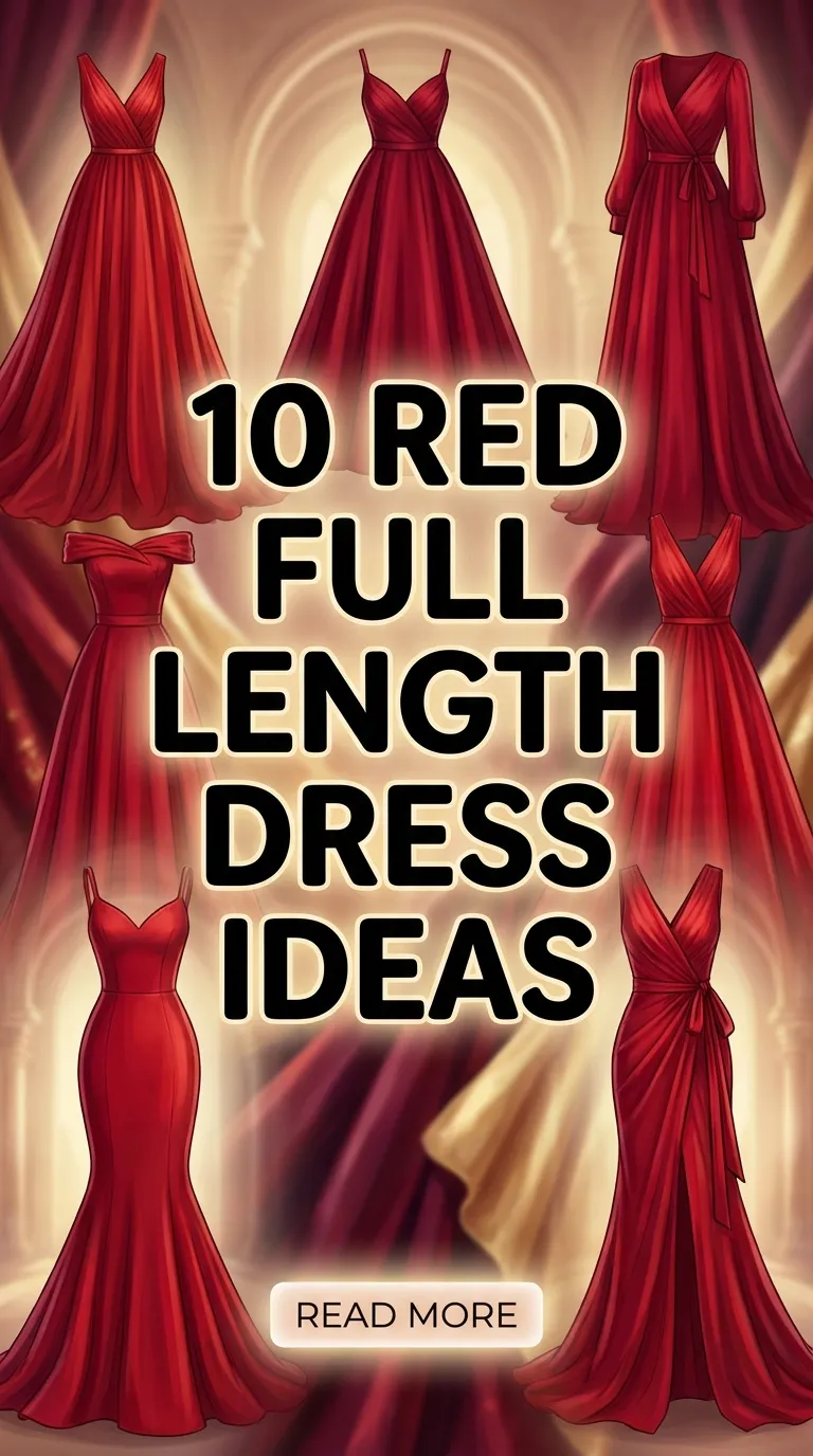 10 Red Full Length Dress Ideas