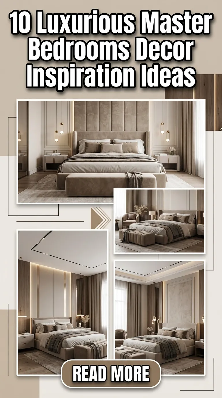10 Luxurious Master Bedrooms Decor Inspiration Ideas