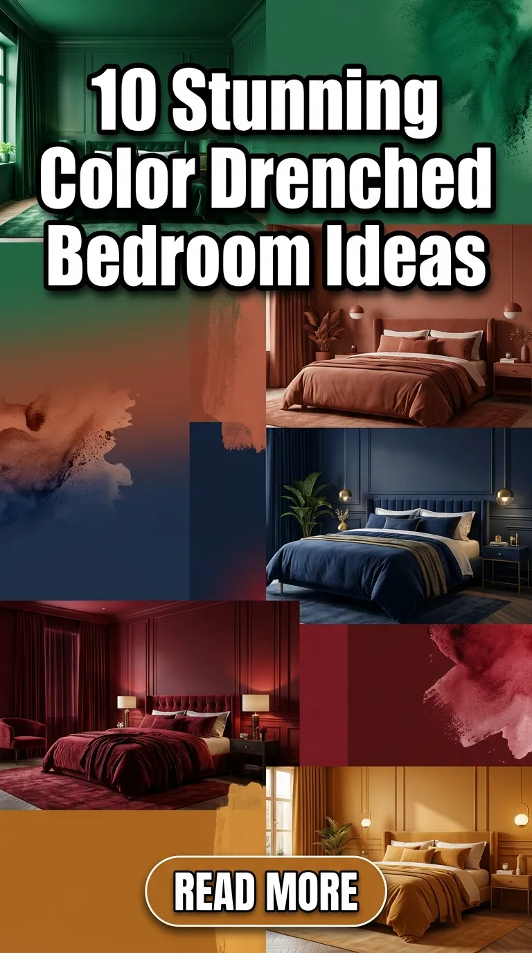 10 Stunning Color Drenched Bedroom Ideas