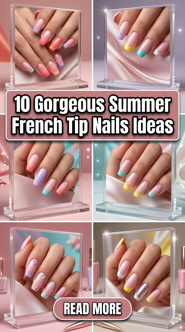 10 Gorgeous Summer French Tip Nails Ideas